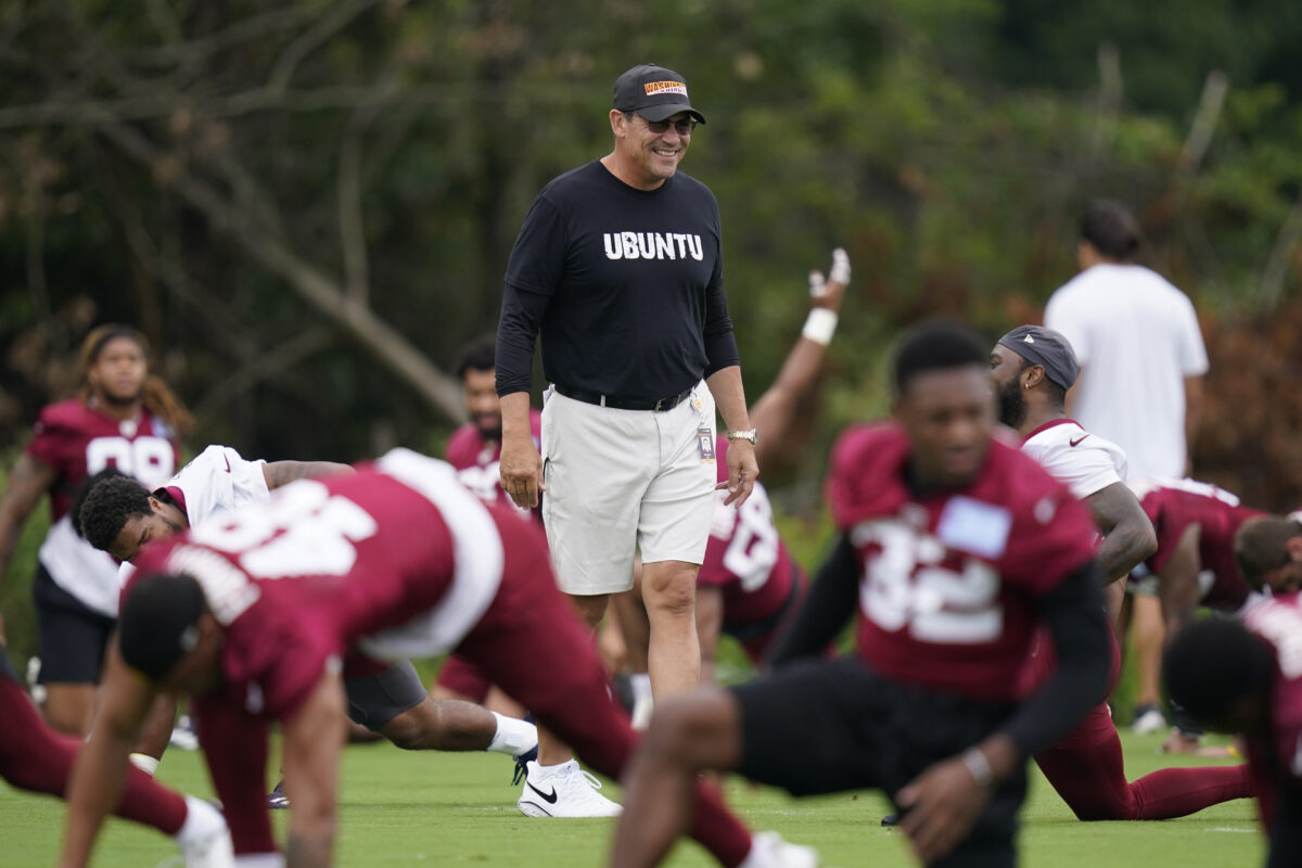 WATCH: Washington coach Ron Rivera is a mic’d up at a recent practice