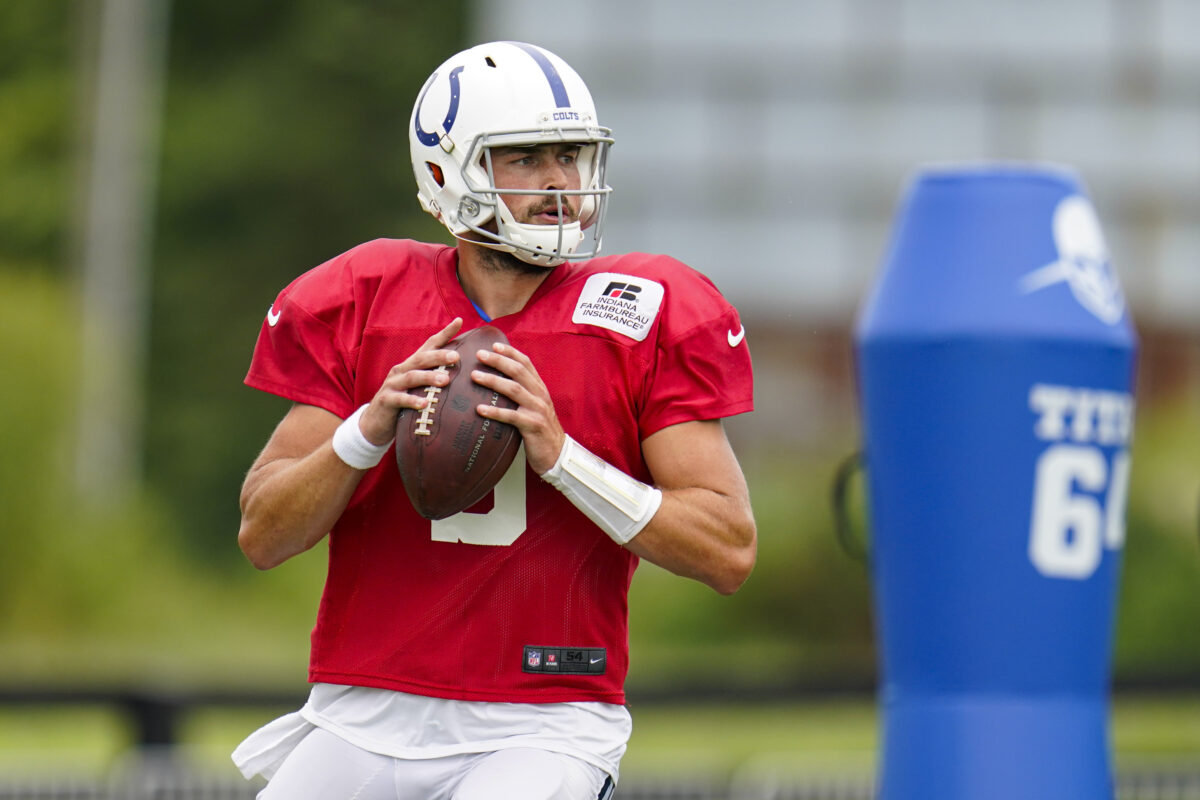 Frank Reich pleased with Colts QBs in first joint practice with Panthers