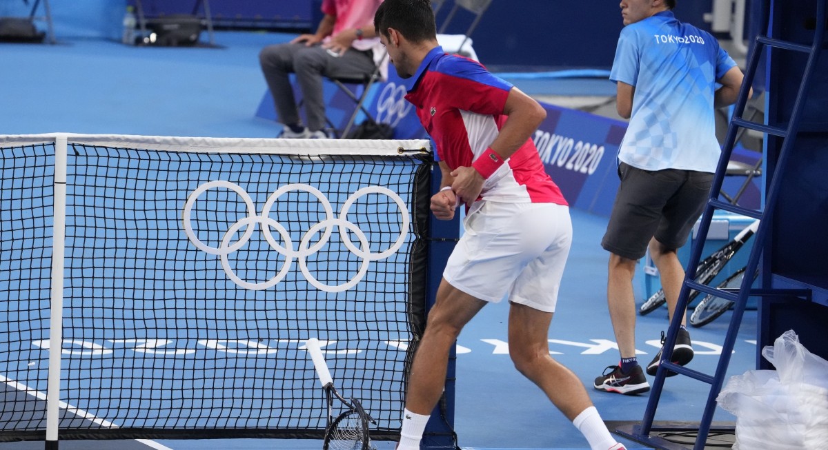 Video: A Djokoviclo alcanzó la presión en los Olímpicos