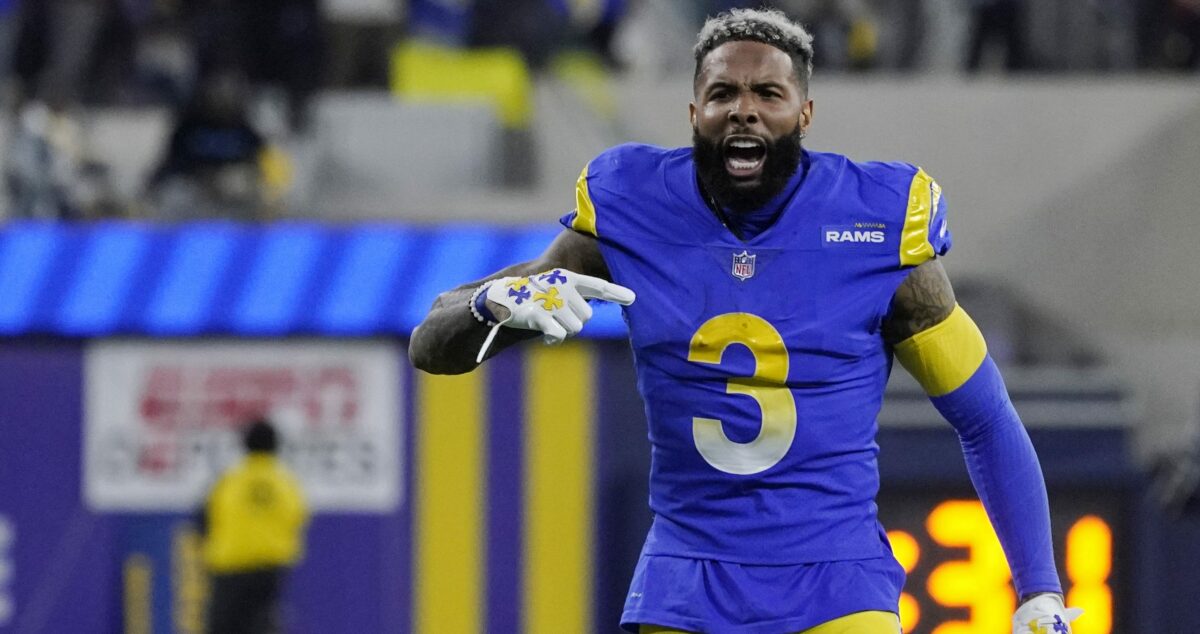 Rams WR Odell Beckham Jr. breaks out pass he burned Panthers with in 2018