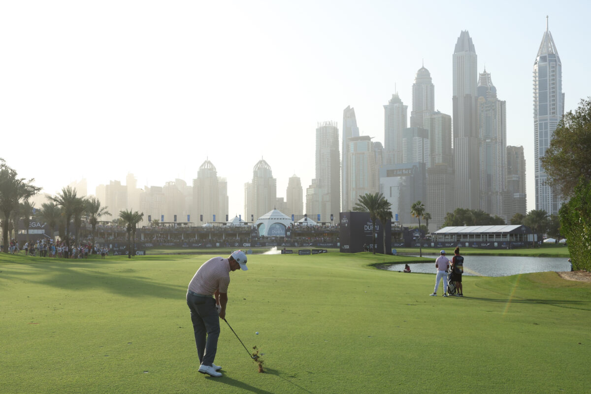 Justin Harding leads Rory McIlroy by two entering final round at Slync.io Dubai Desert Classic