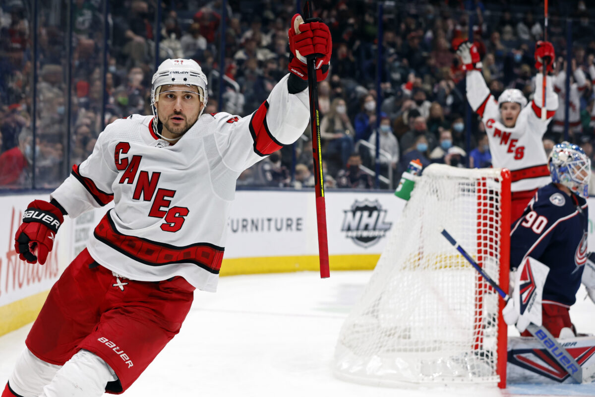 The Hurricanes scored seven straight goals to complete wild comeback over Blue Jackets