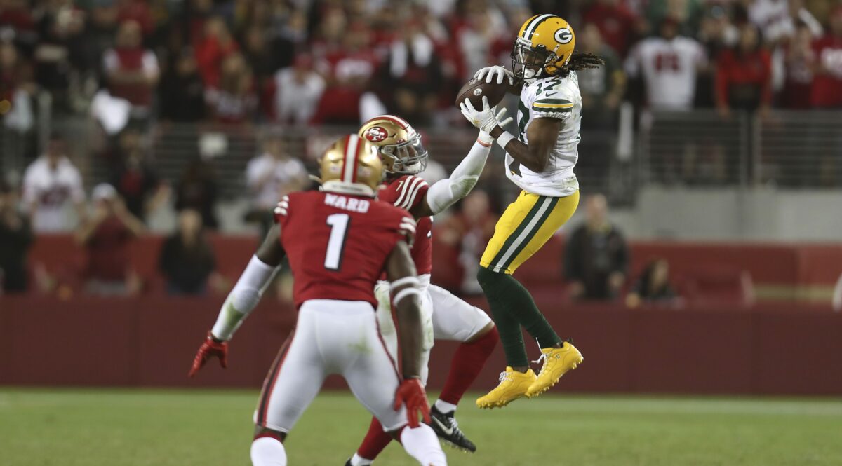 Packers WR Davante Adams has historically dominated the 49ers