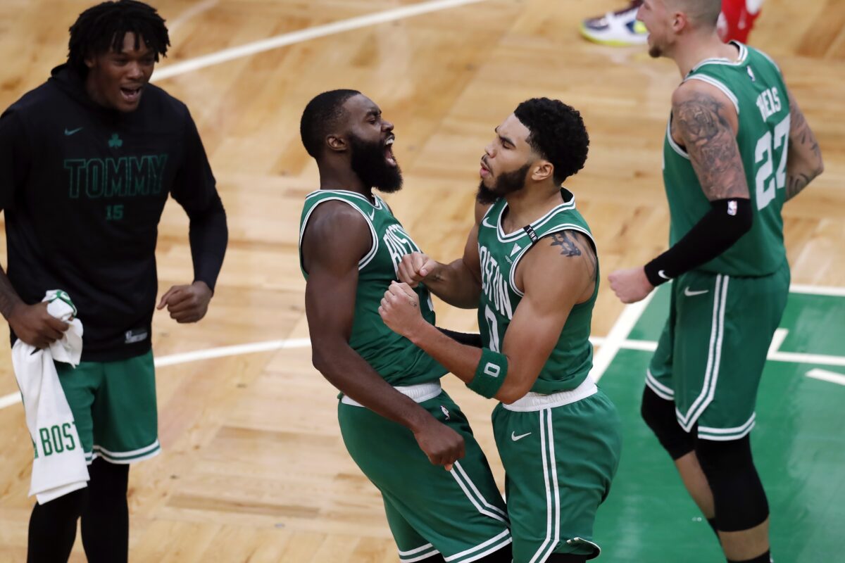 Boston Celtics’ Jayson Tatum says he and Jaylen Brown ‘want to try and figure it out together’