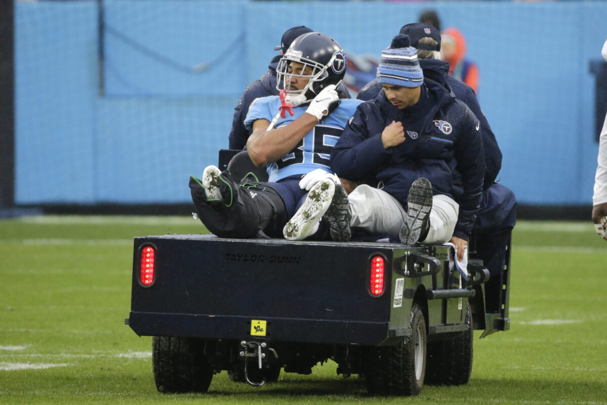Report: Titans’ MyCole Pruitt suffered fractured and dislocated ankle