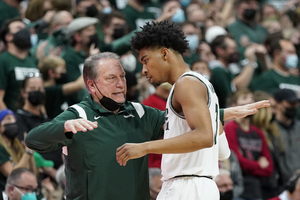 Michigan State basketball listed as near double-digit favorite vs. Northwestern
