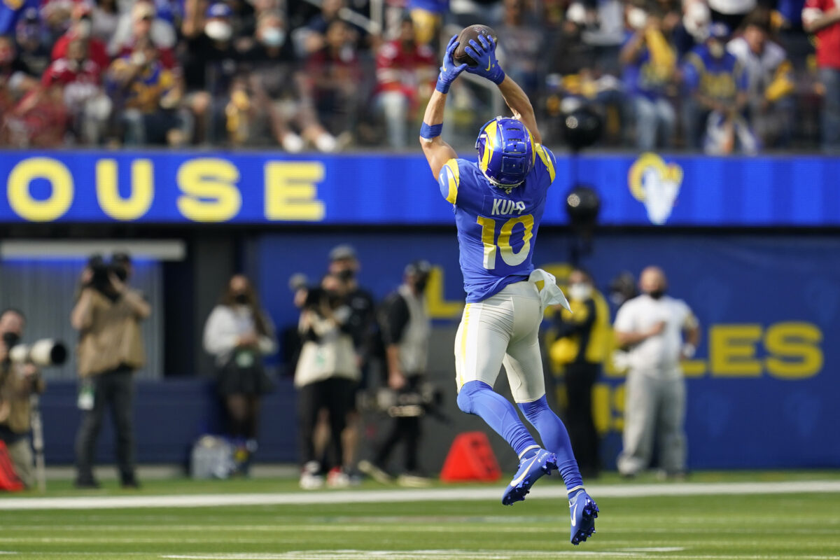Watch: Cooper Kupp makes spectacular TD catch to give Rams late lead vs. 49ers