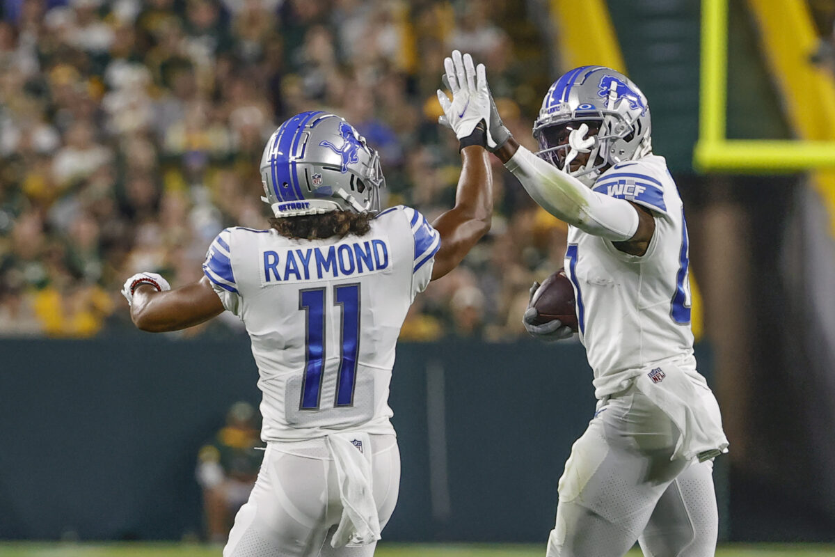 Lions activate WR Kalif Raymond from the reserve/COVID-19 list