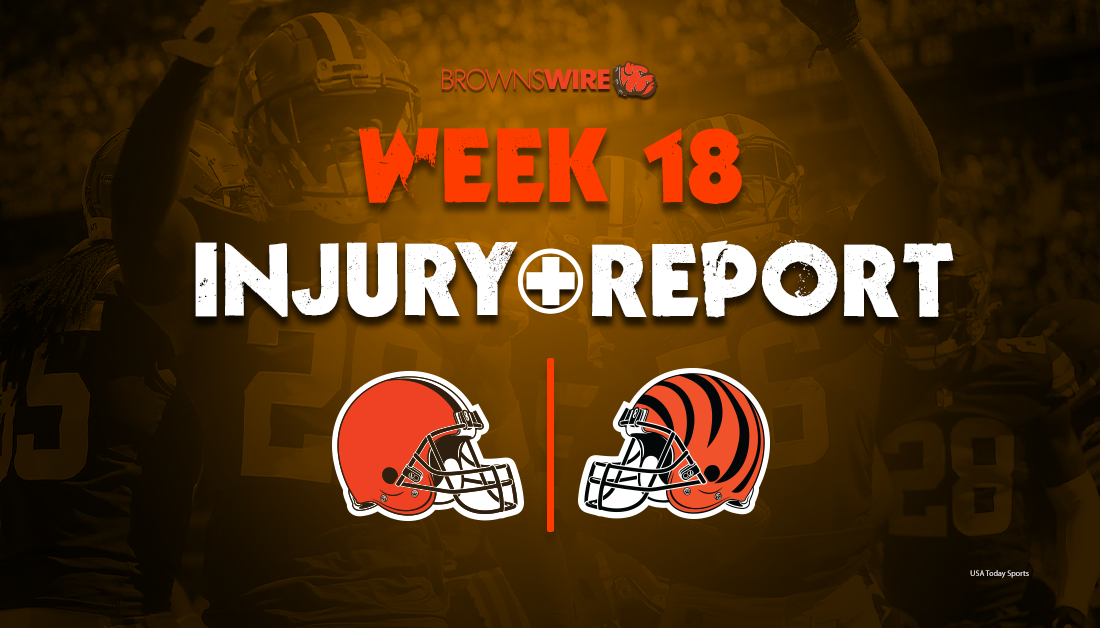 Browns vs. Bengals final injury report: 7 Browns questionable for Week 18