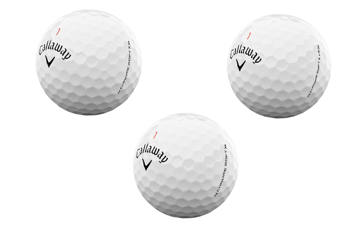 Callaway Chrome Soft, Chrome Soft X, Chrome Soft X LS balls (2022)