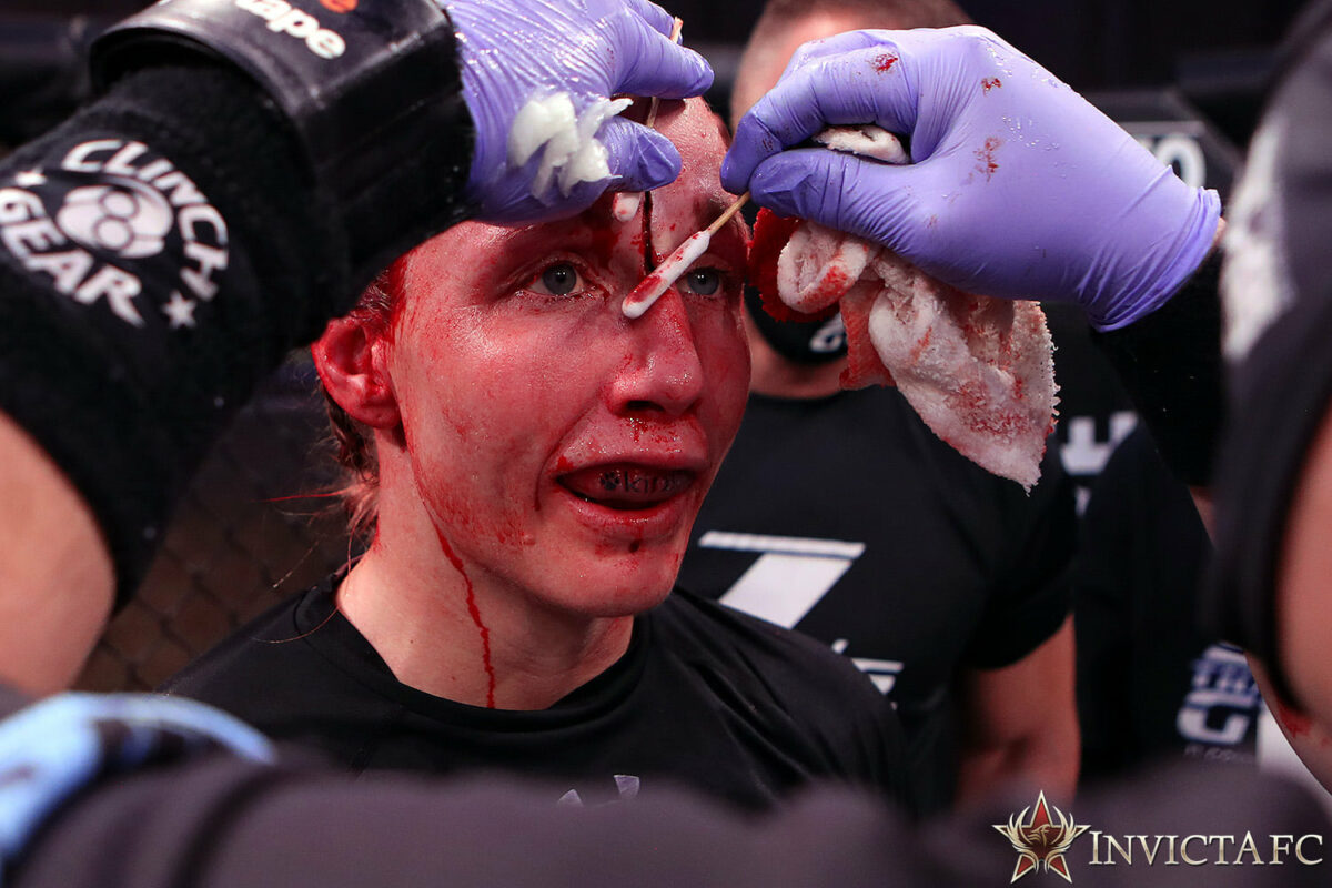 How a Kayla Harrison bloodbath lifted a weight off Courtney King’s shoulders entering Invicta FC 45