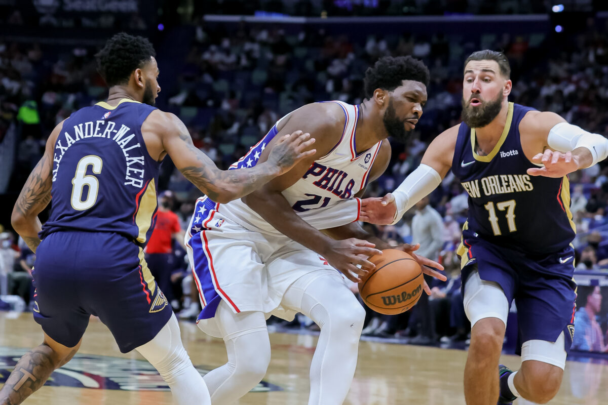 Postponed Sixers vs. Pelicans matchup rescheduled for January 25th