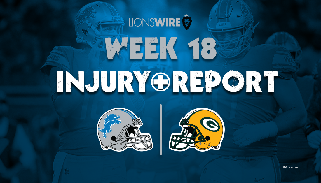 Lions vs. Packers final injury report for Week 18