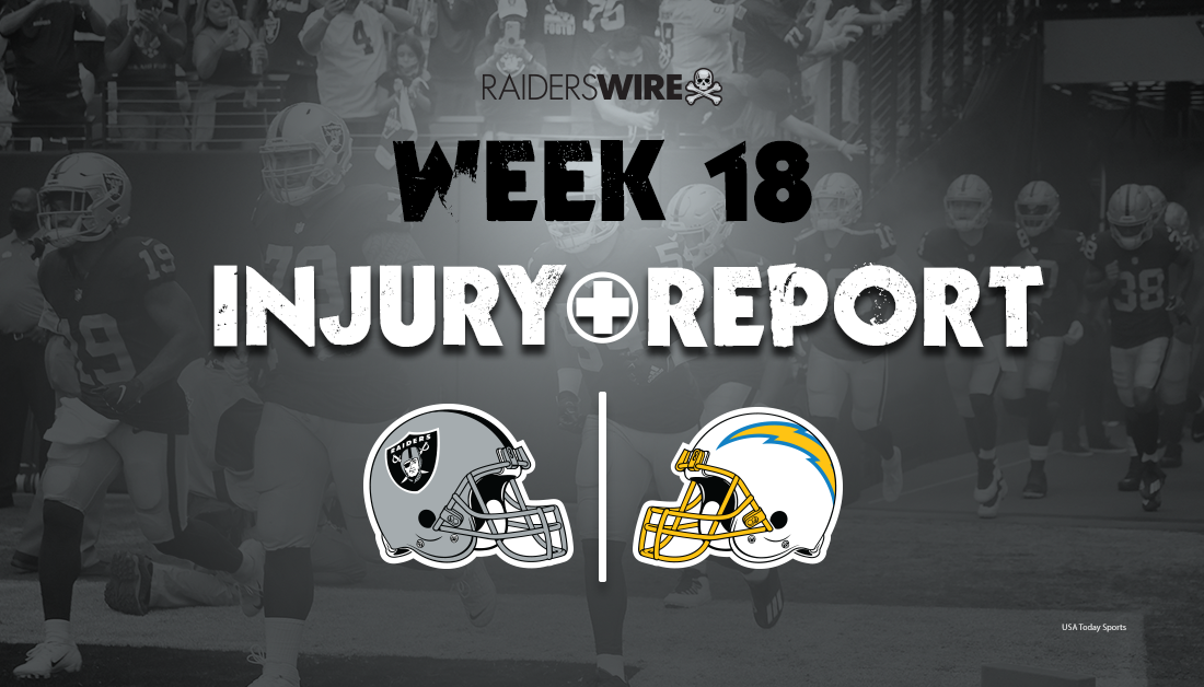 Raiders, Chargers Week 18 injury report: CB Casey Hayward Questionable with ankle injury