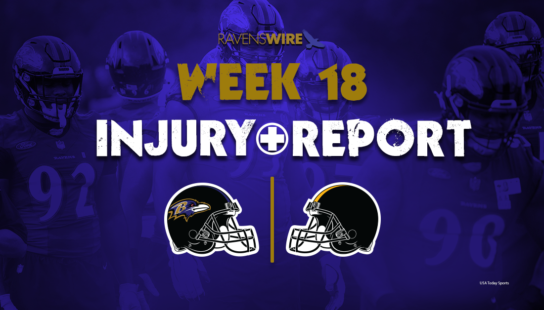 Ravens release second injury report for Week 18 matchup vs. Steelers