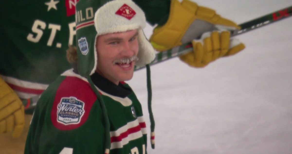It’s so bitter cold at the 2022 NHL Winter Classic that players’ beards and mustaches have frozen over