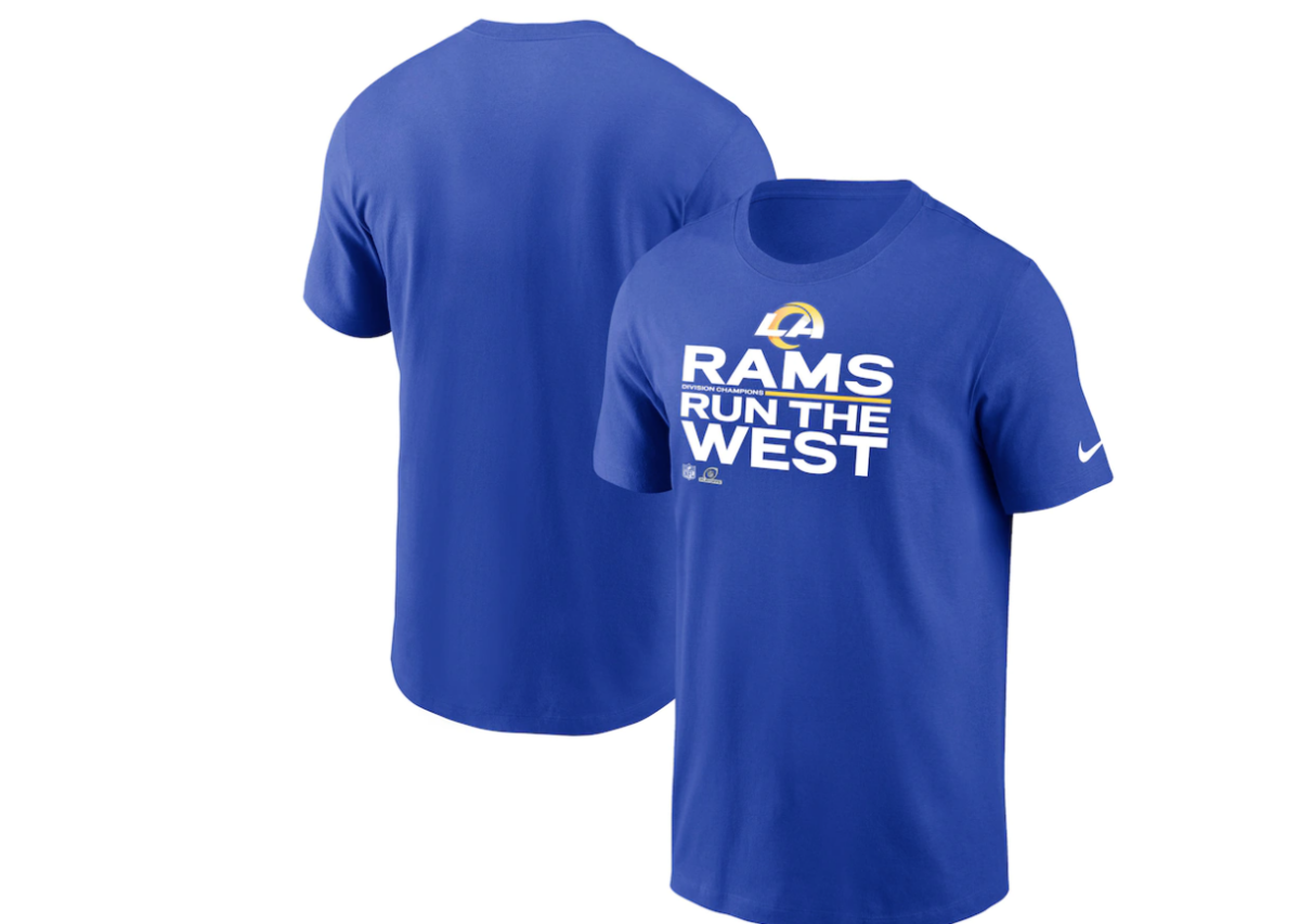 Los Angeles Rams 2021 NFC West Champions gear, where to buy, get ready as the Rams head to the Playoffs