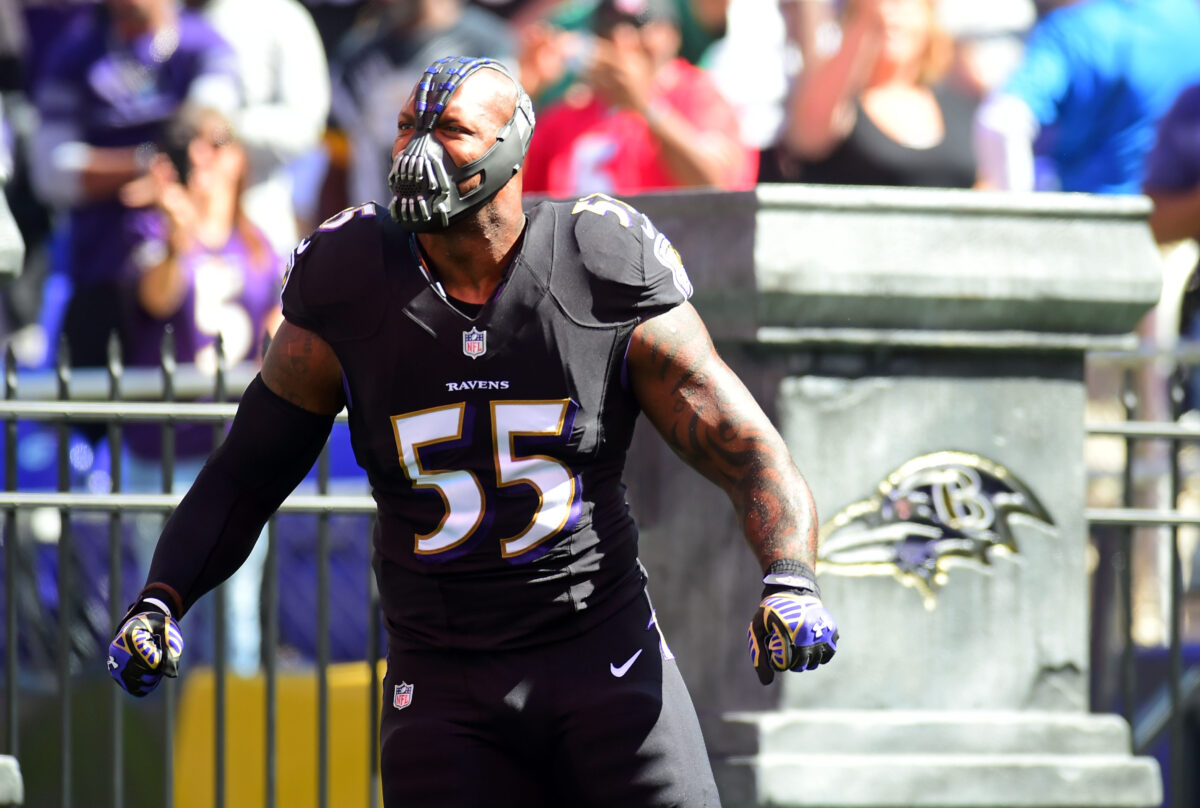 Former Ravens OLB Terrell Suggs to be ‘Legend of the Game’ in Week 18 vs. Steelers