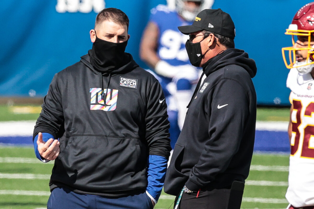 Giants coach Joe Judge insists ‘fistfights’ comment not directed at Washington