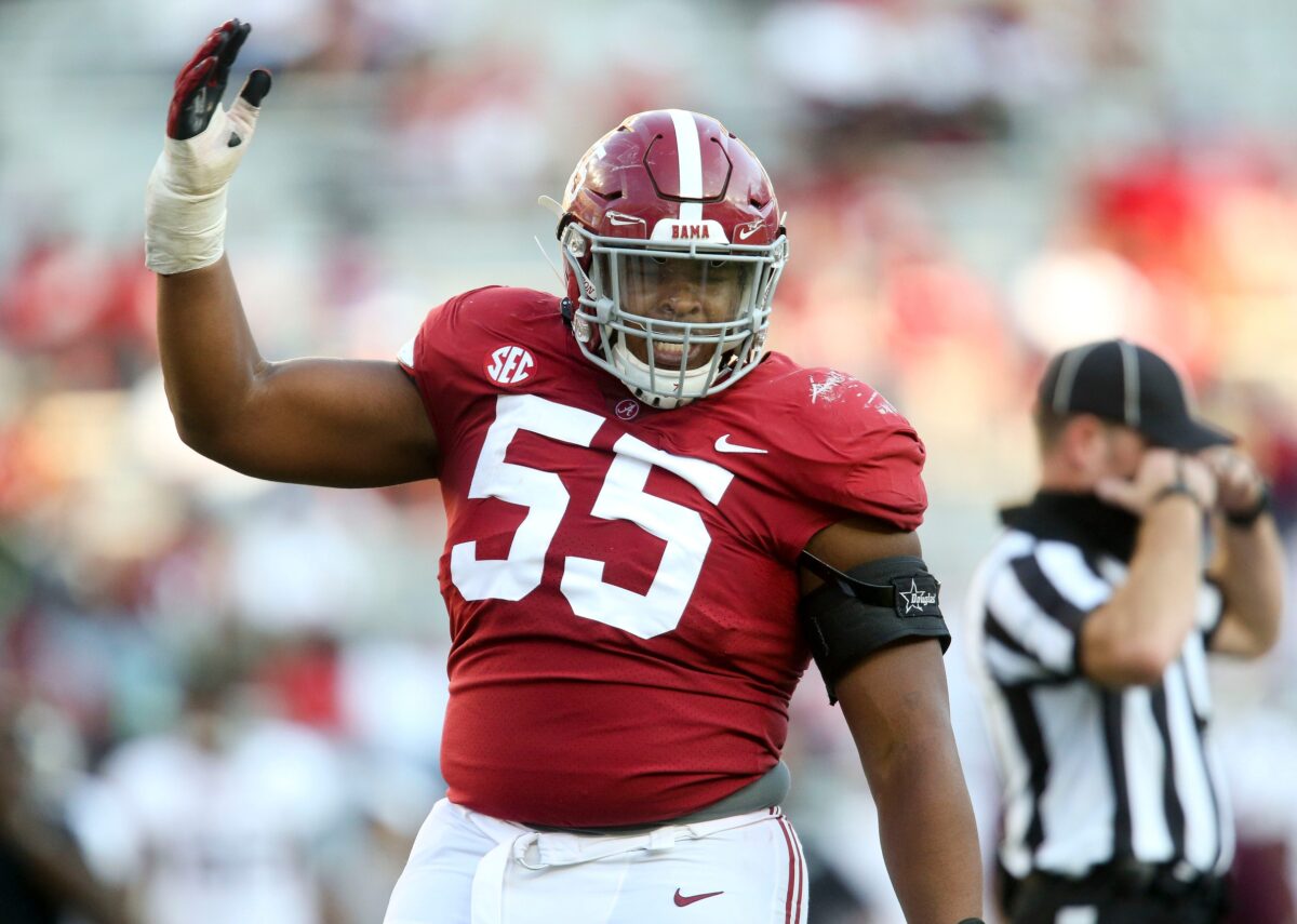 Alabama OL Emil Ekiyor will return for final season in Tuscaloosa