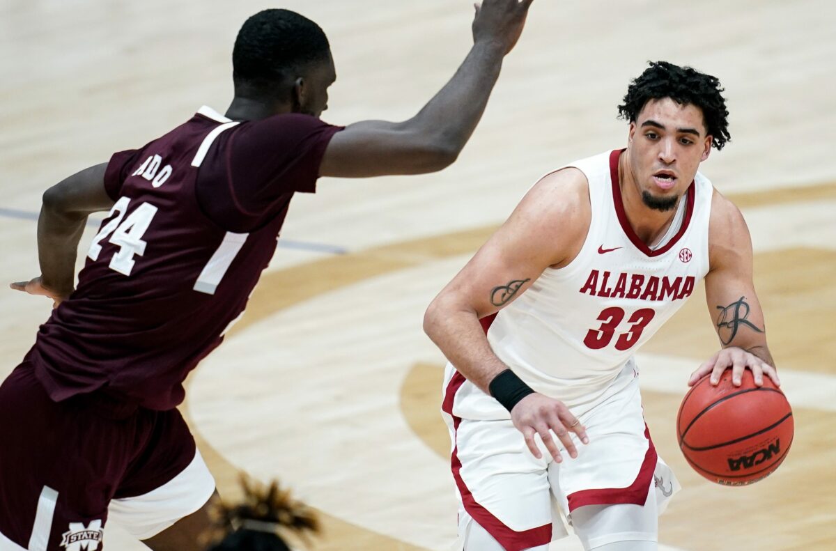 Crimson Tide MBB up against Mississippi State on the road 41-37