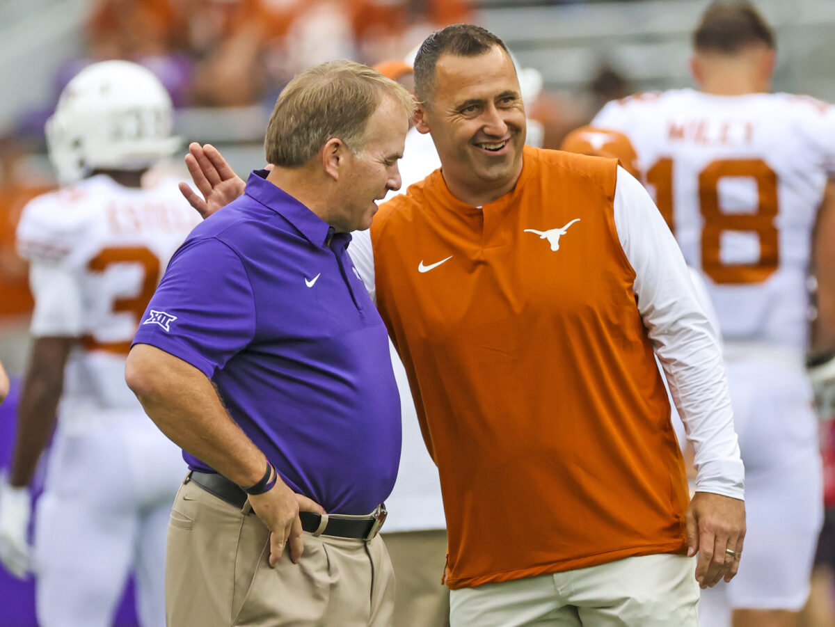 Gary Patterson spotted at Texas basketball game with Chris Del Conte