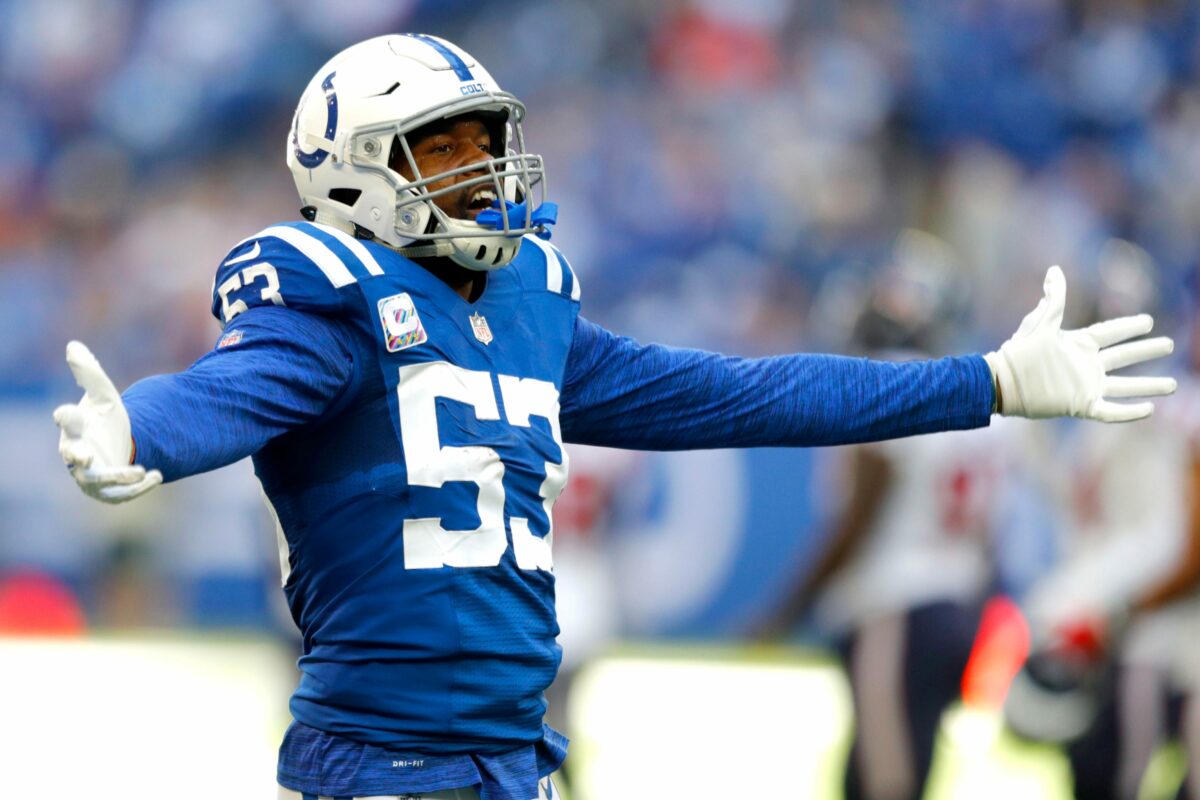 Colts’ Darius Leonard dubbed best run defender by PFF