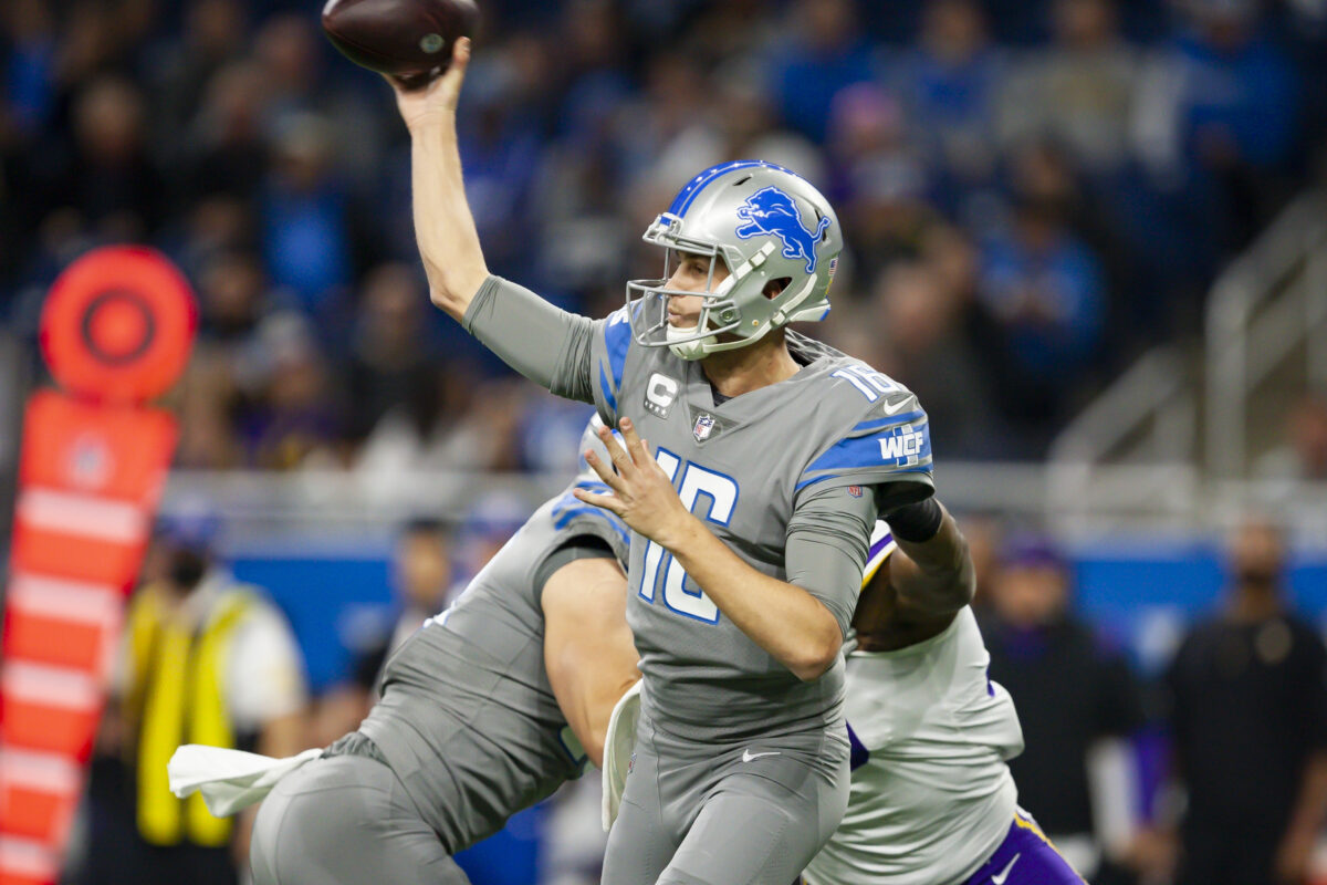 Lions Week 17 inactive players include QB Jared Goff