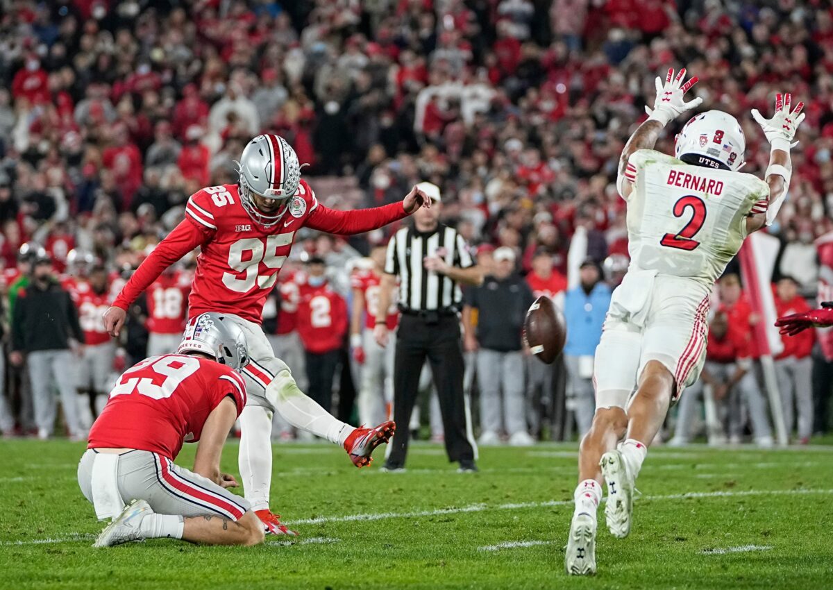 Kicker Noah Ruggles to use extra year of eligibility and return to Ohio State for 2022 season