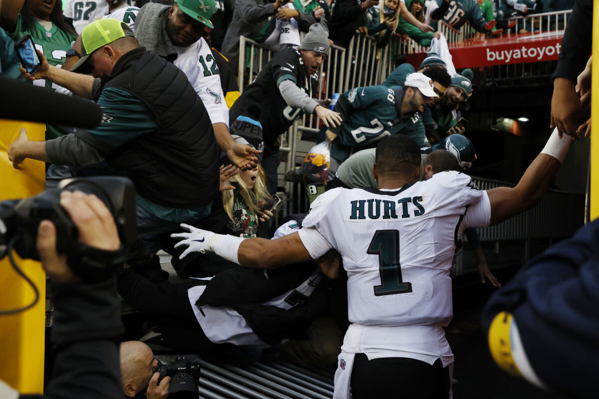 Jalen Hurts sends letter to NFL regarding FedEx Field railing incident