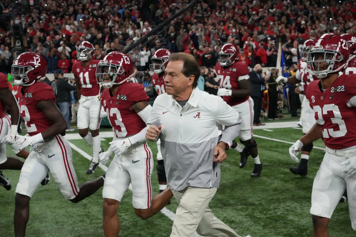 Nick Saban made classiest move with Bryce Young and Will Anderson during championship loss press conference