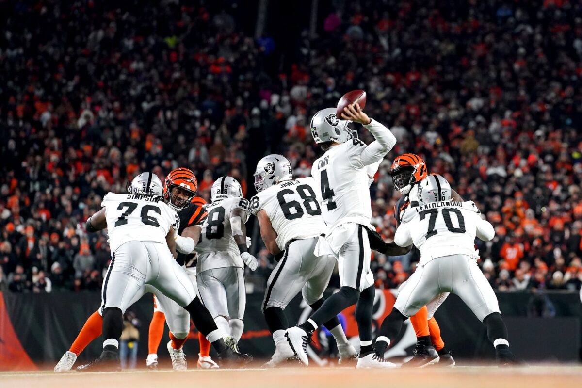 5 things that tripped up Raiders in Wild Card loss to Bengals