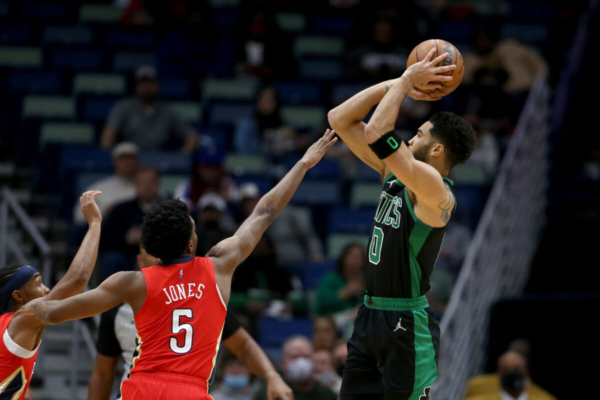 WATCH: Boston’s Jayson Tatum gets 38 points, 8 boards, 7 assists vs. Pels (1/29)