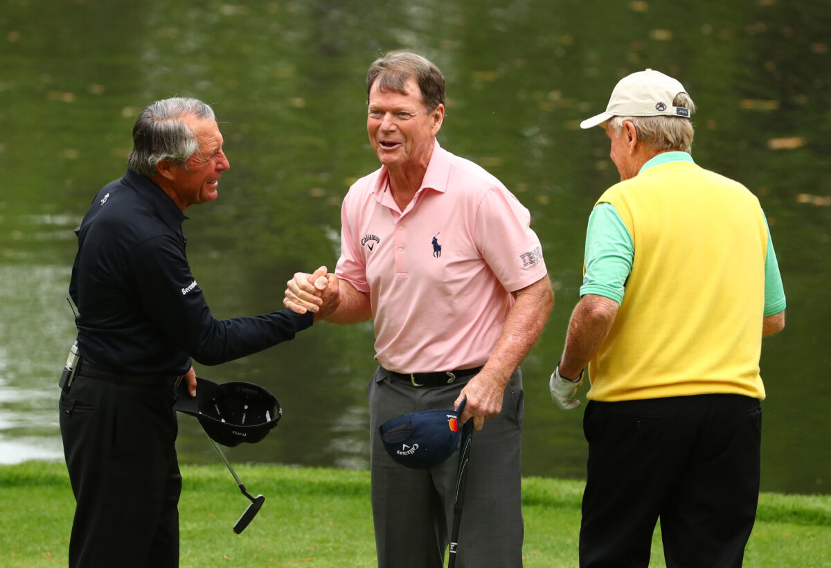 Tom Watson to join Jack Nicklaus, Gary Player as honorary starter for Masters