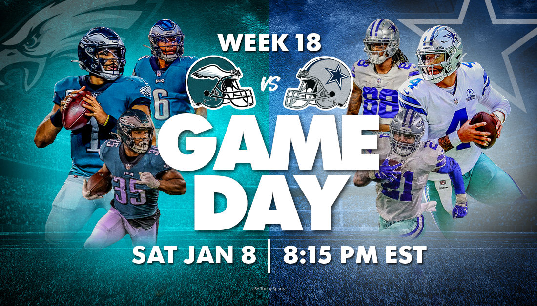 Dallas Cowboys vs. Philadelphia Eagles live stream, TV channel, start time, how to watch NFL football on Saturday