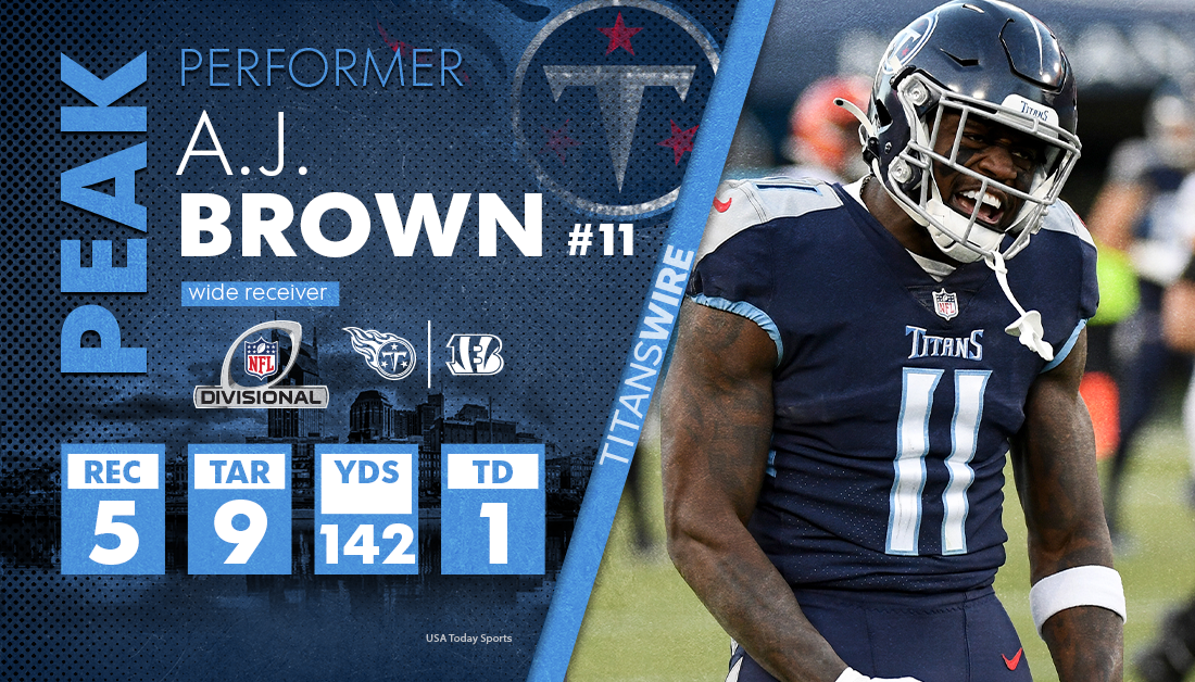 Tennessee Titans’ divisional round Player of the Game: A.J. Brown