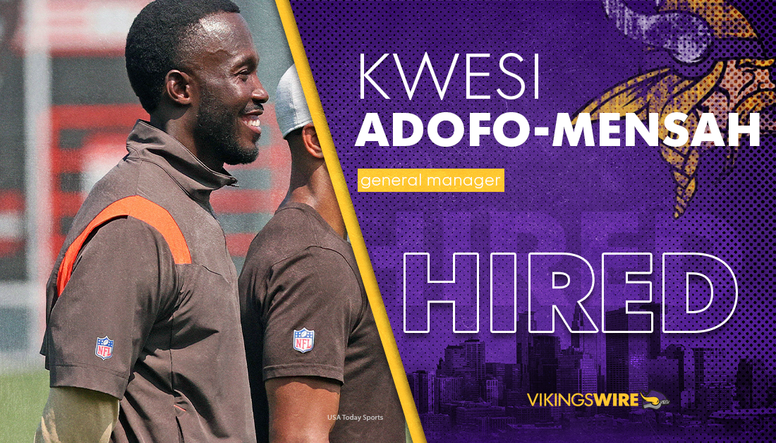 Kwesi Adofo-Mensah makes first comments as Vikings GM