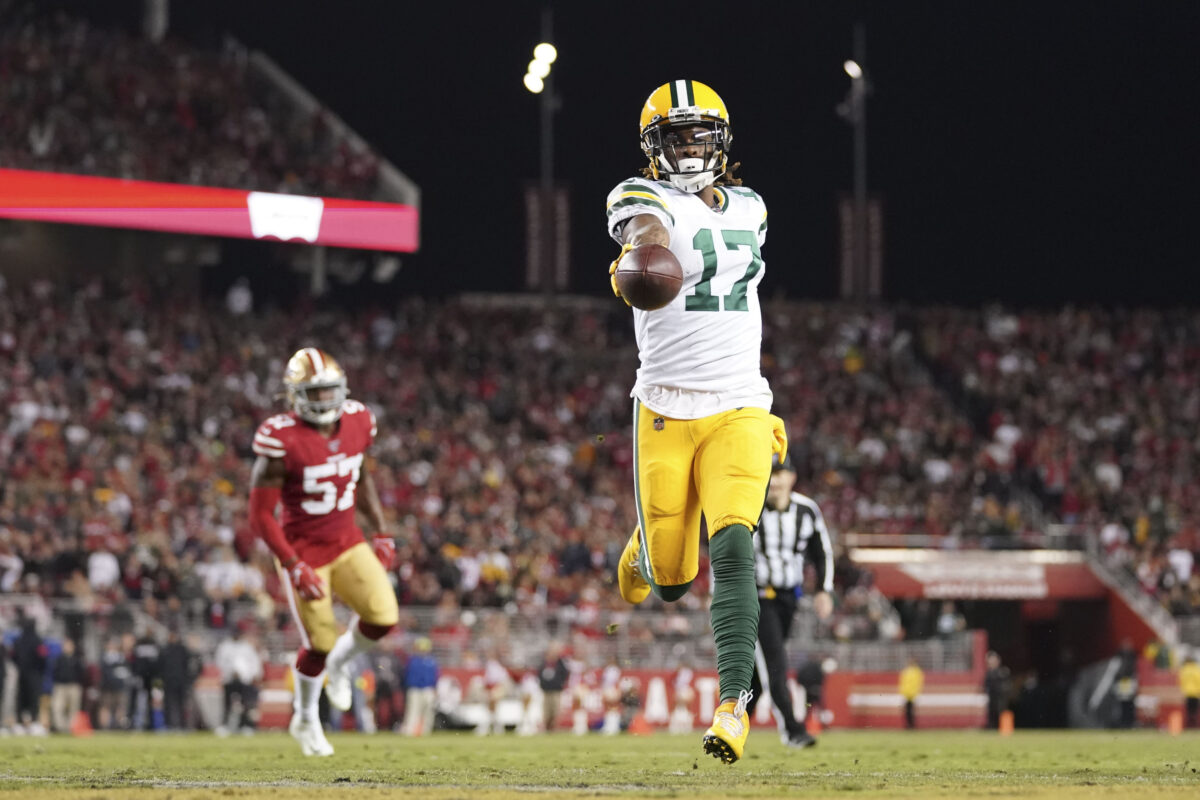 Watch out if the 49ers try to single cover Davante Adams
