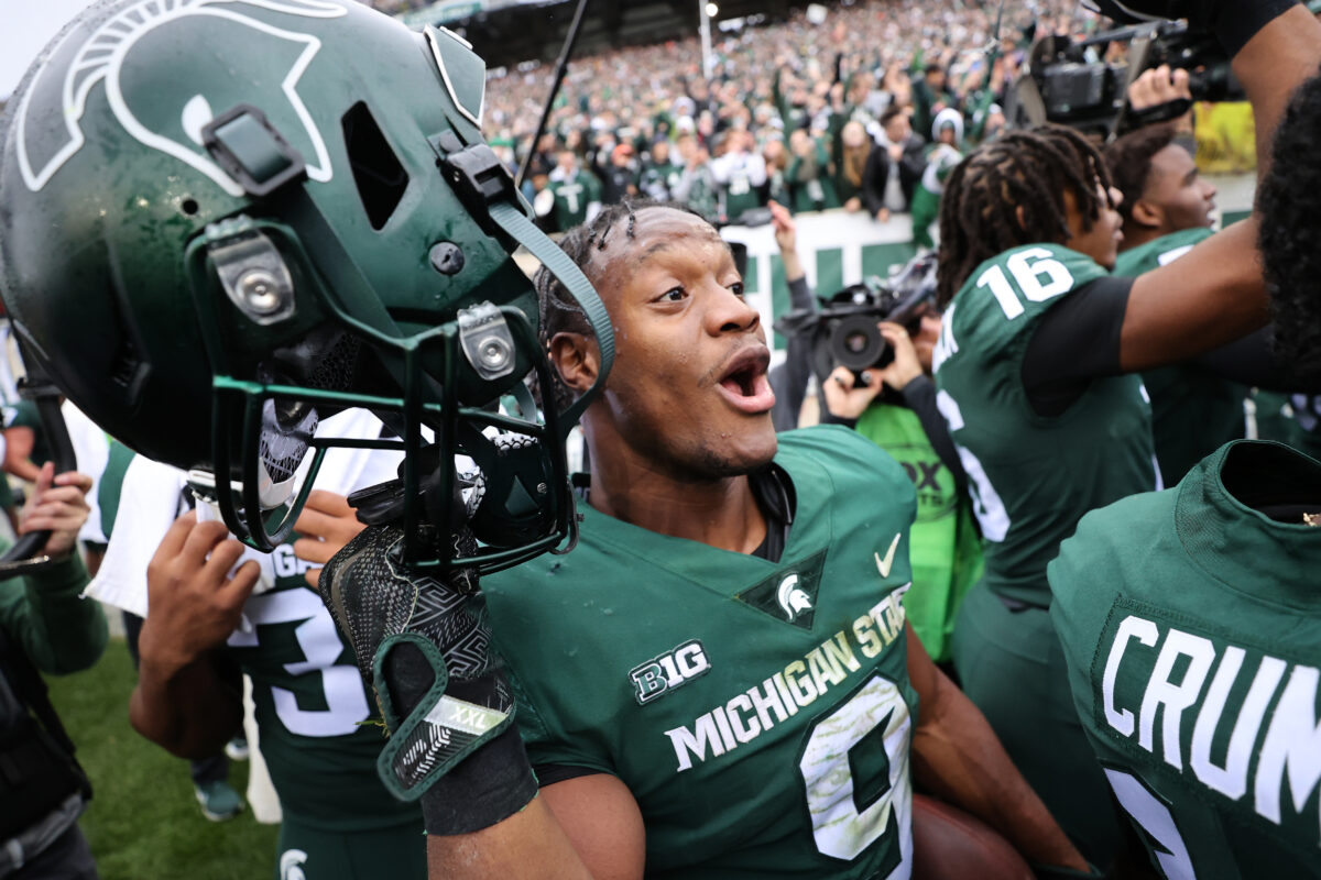 Michigan State football players at the NFL Combine