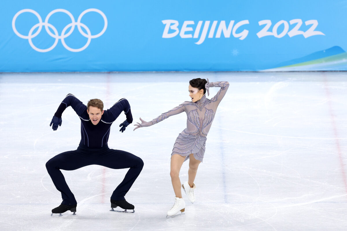 American ice dancers Madison Chock and Evan Bates had the most delightfully weird Olympic team free dance