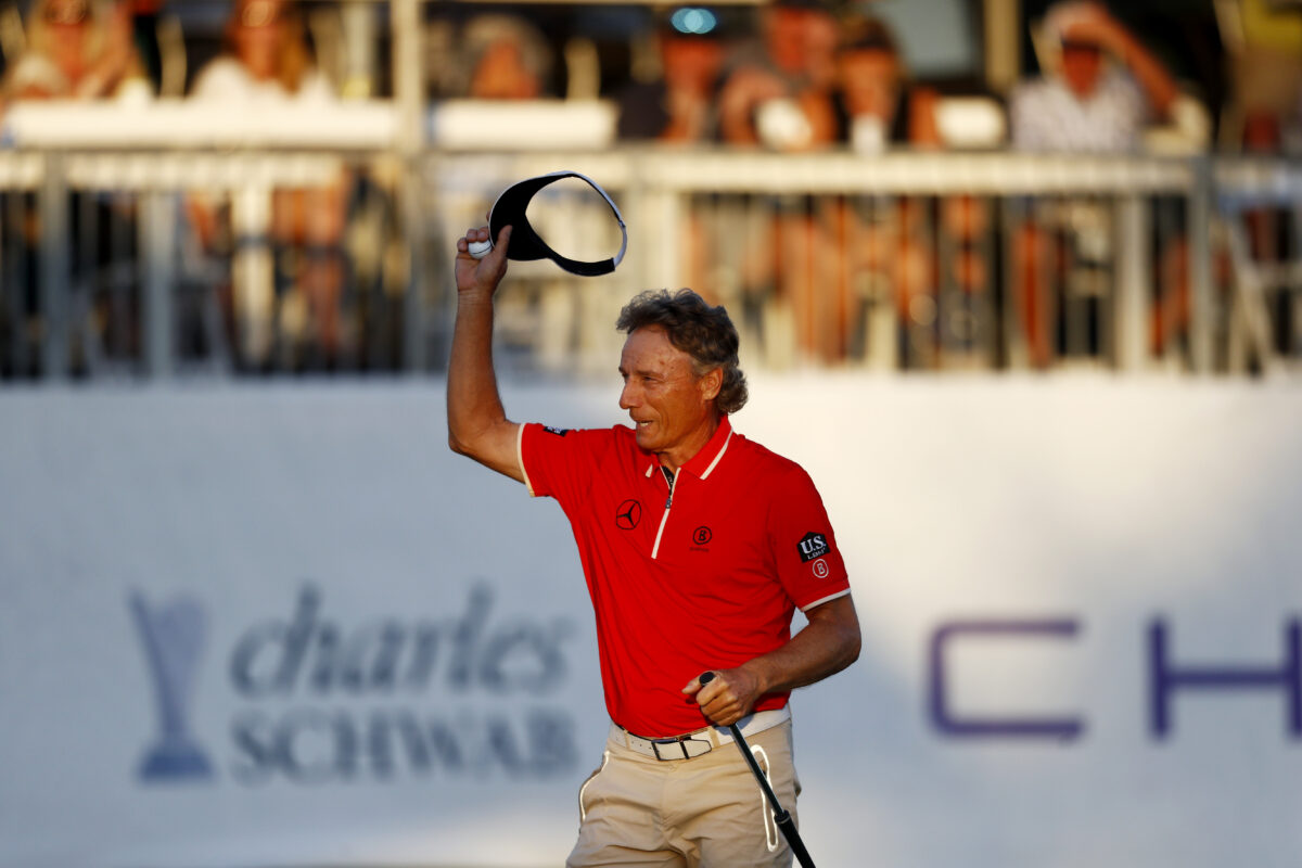 Bernhard Langer carries a two-shot lead into Sunday at Chubb Classic