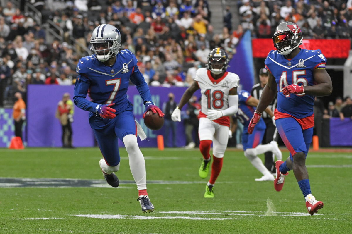 WATCH: Trevon Diggs gets another INT in Pro Bowl debut