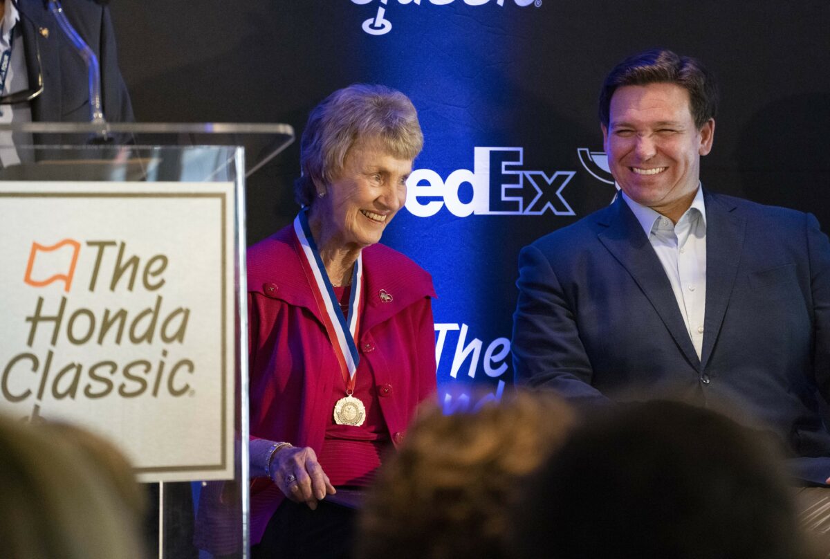 Ron DeSantis awards Barbara Nicklaus Florida Governor’s Medal of Freedom