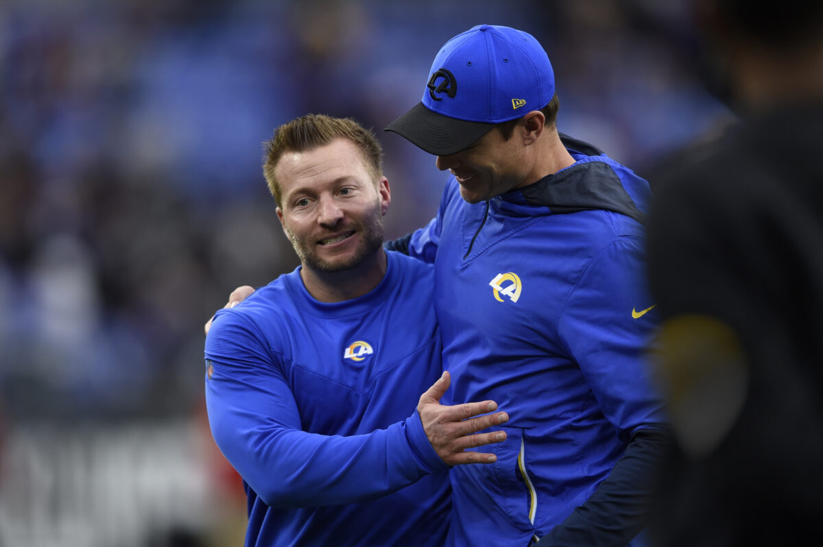 Sean McVay finds coaching tree talk ridiculous, but losing assistants creates ‘positive stress’