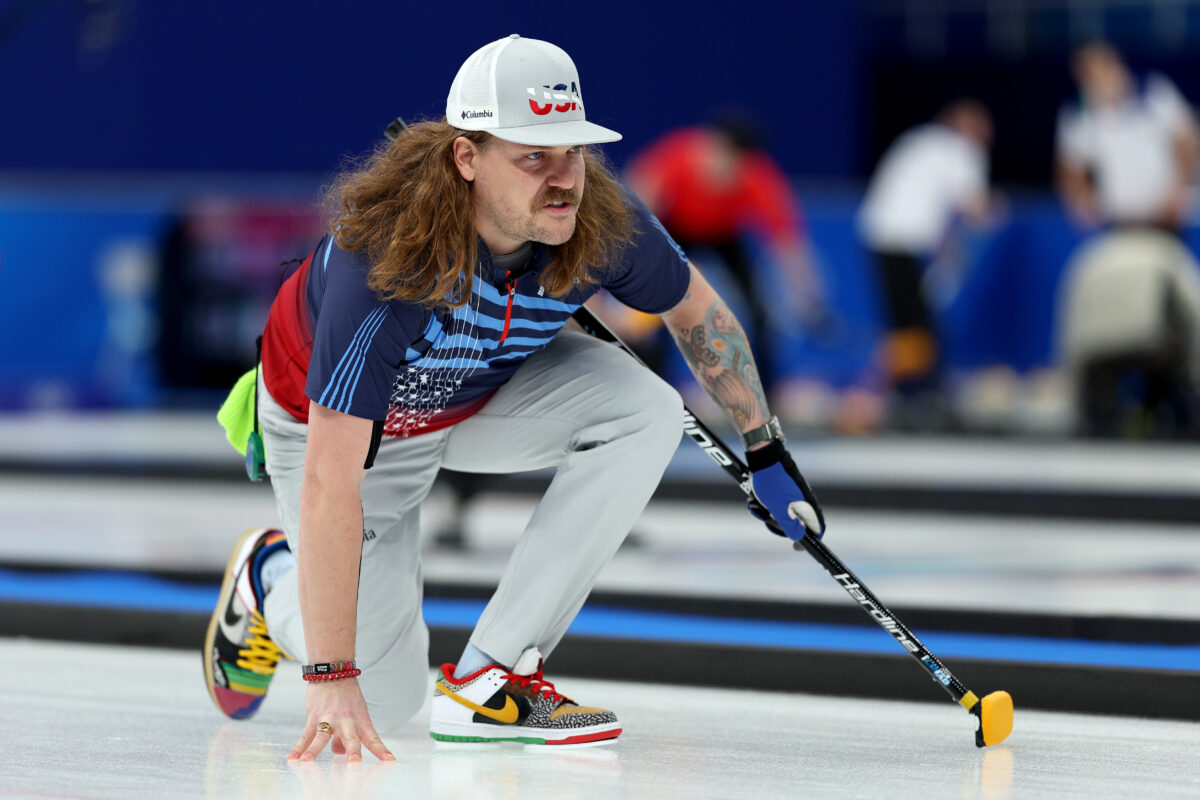 Matt Hamilton is definitely the most fly athlete at the Winter Olympics with these amazing sneakers