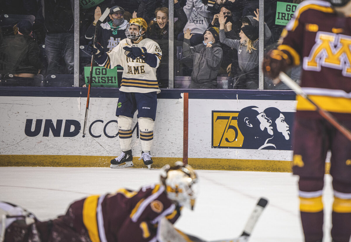 Irish win to split series at Wisconsin