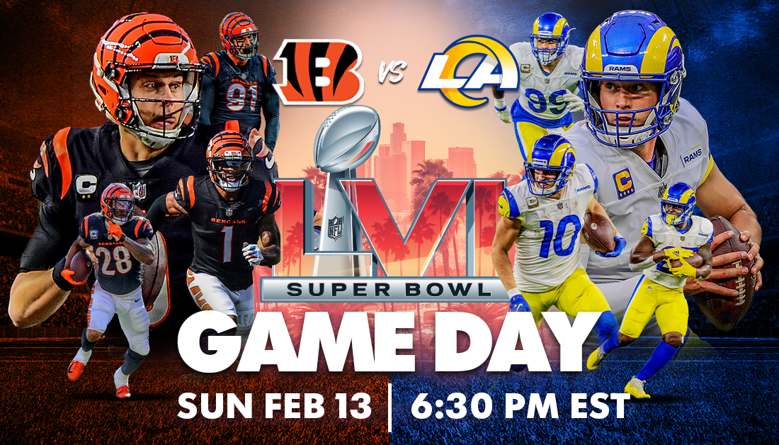 Cincinnati Bengals vs. Los Angeles Rams, live stream, TV channel, time, how to watch the Super Bowl