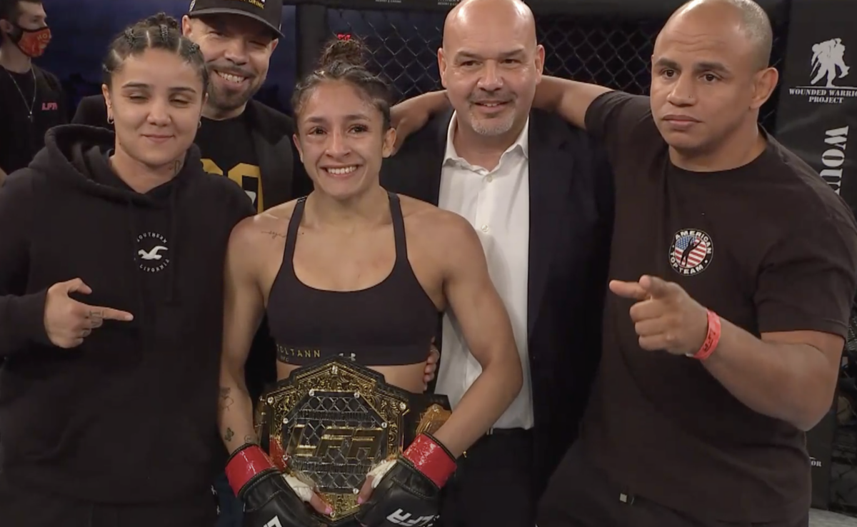 LFA 125 results: Jaqueline Amorim snatches leg, strawweight championship gold with slick kneebar