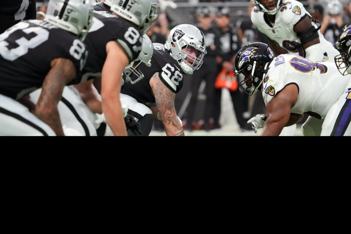 What condition Raiders center position is in heading into free agency 2022