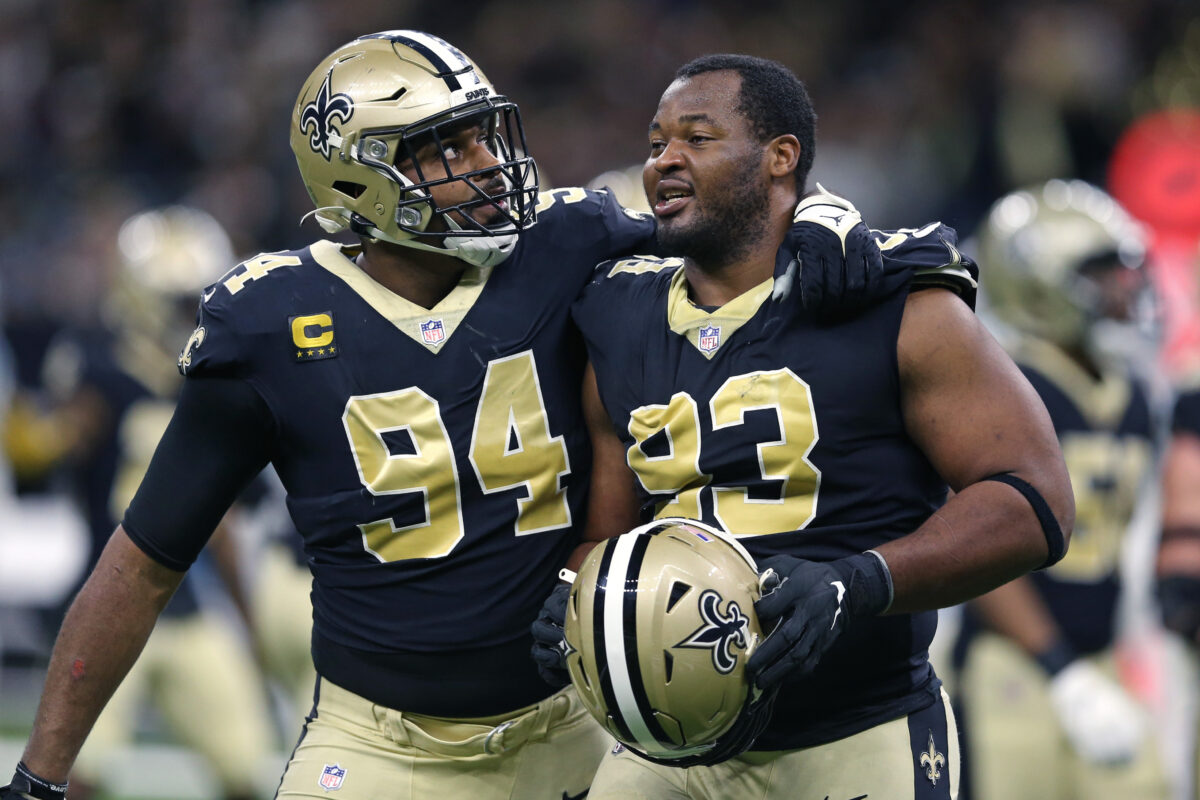 How many Saints players will be franchise tag-ineligible due to void years?